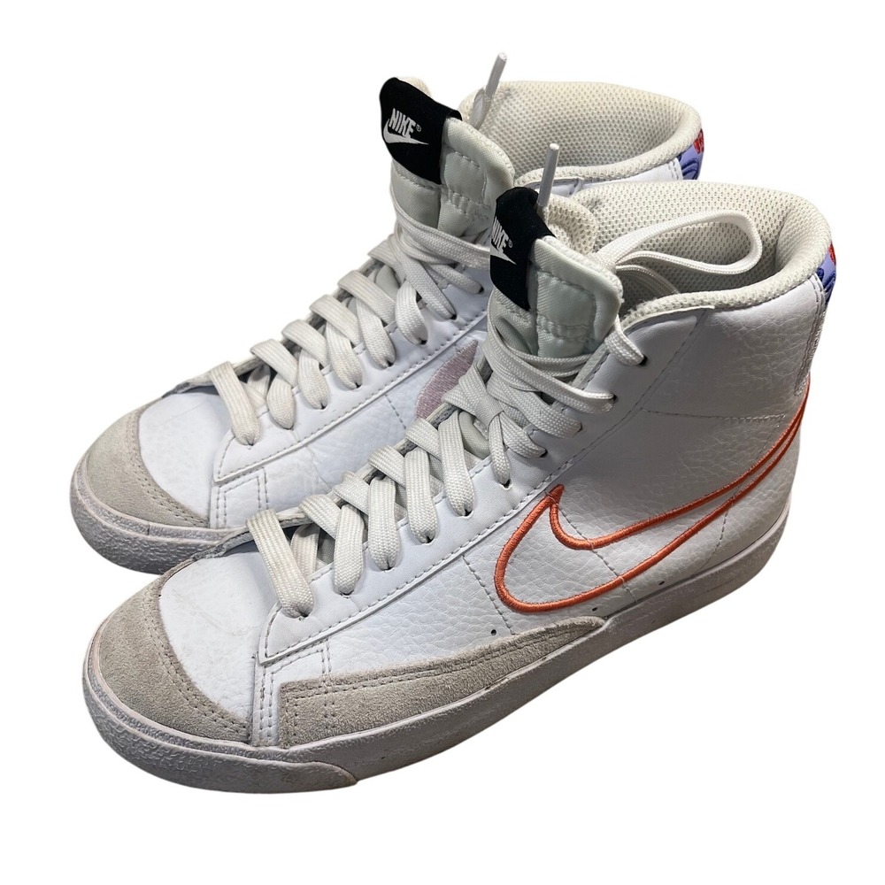 Nike Blazer Mid '77 SE Pop‎ Art White Kids Sneakers DJ0265-100 Size 6Y